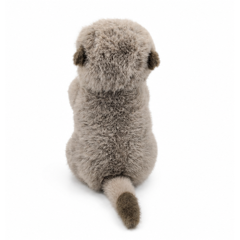 Brown Otter Plush Toy with Cream Belly and Long Tail