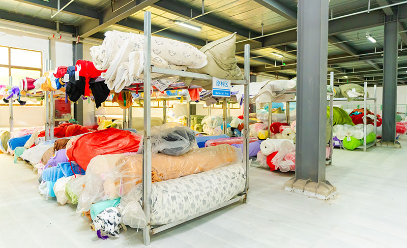 Fabric warehouse for custom rabbit plush toys