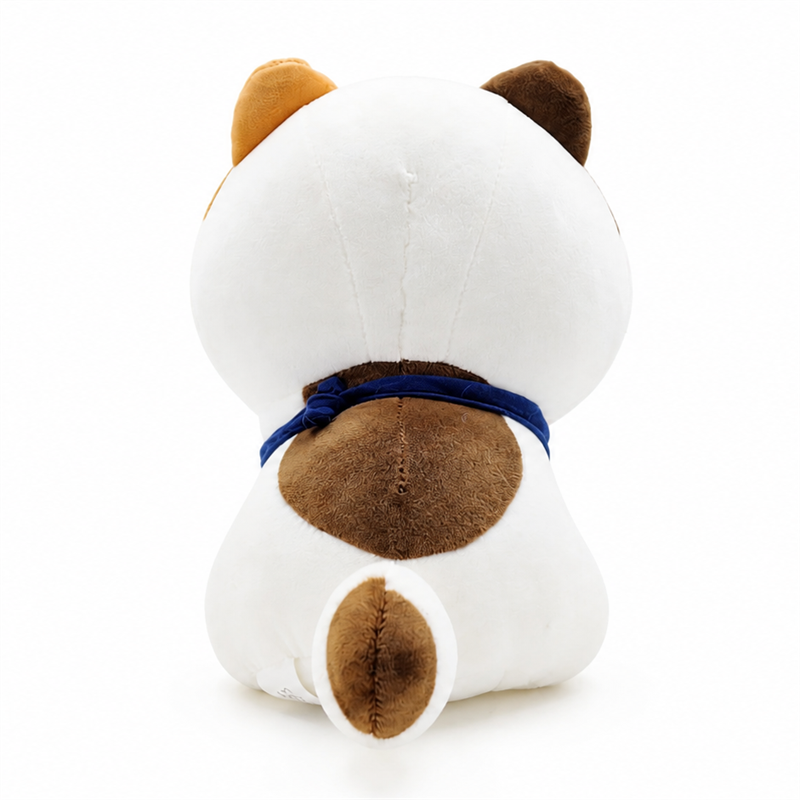 Big Head Calico Cat Plush Toy Children Gift Cute Doll Sleeping Pillow Hugs Stuffed Animal Toys