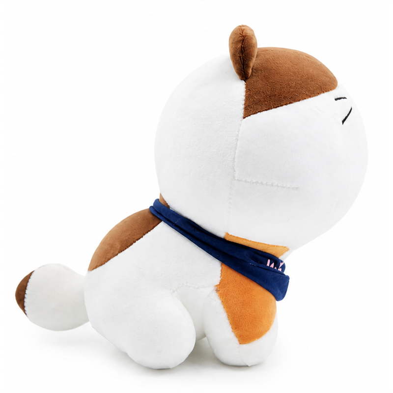 Big Head Calico Cat Plush Toy Children Gift Cute Doll Sleeping Pillow Hugs Stuffed Animal Toys