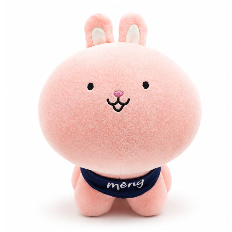 Big Head Pink Rabbit Plush Toy Children Gift Cute Doll Sleeping Pillow Hugs Stuffed Animal Toys