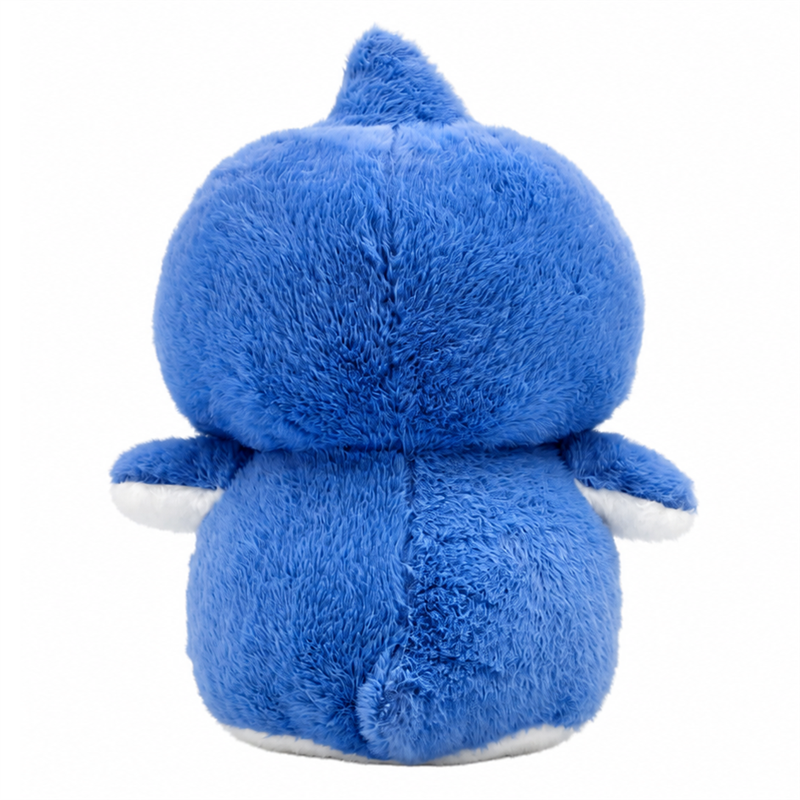 Cute Blue Penguin Plush Toy with White Belly and Yellow Feet for Kids Gifts