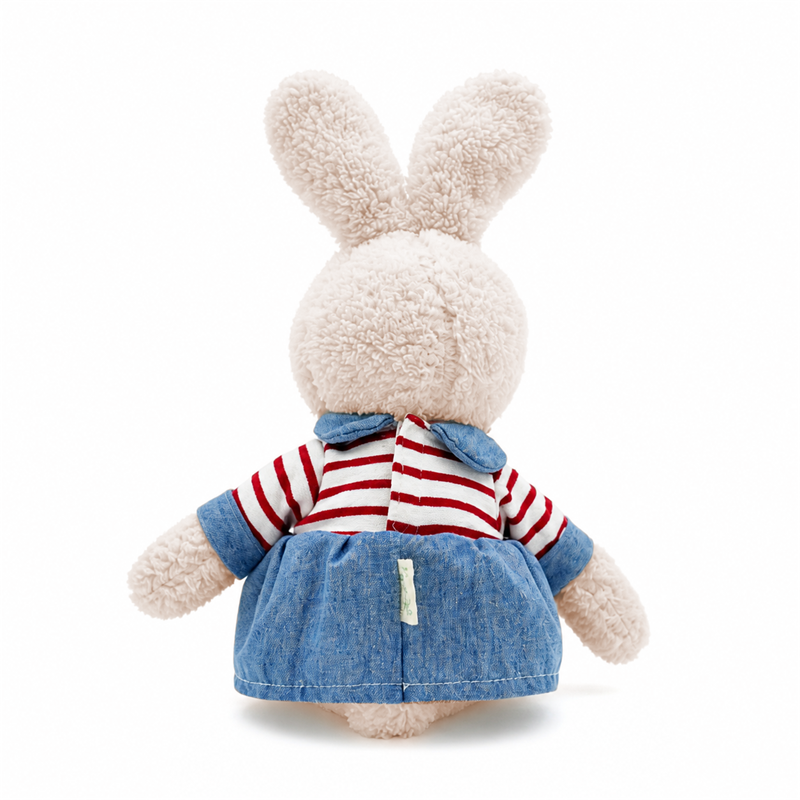 Cream Bunny Rabbit Plush Toy Children Gift Cute Doll Dress Stuffed Animal Toys