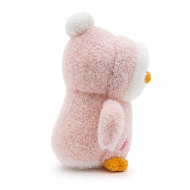 Cute Baby Penguin Plush Toy in Lovely Pink Costume