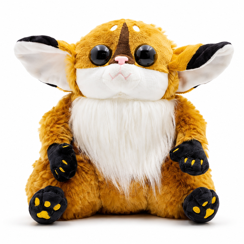 Lovely Orange Lemur Plush Toy with Long Tail Children Gift Cute Doll Stuffed Animal Toys