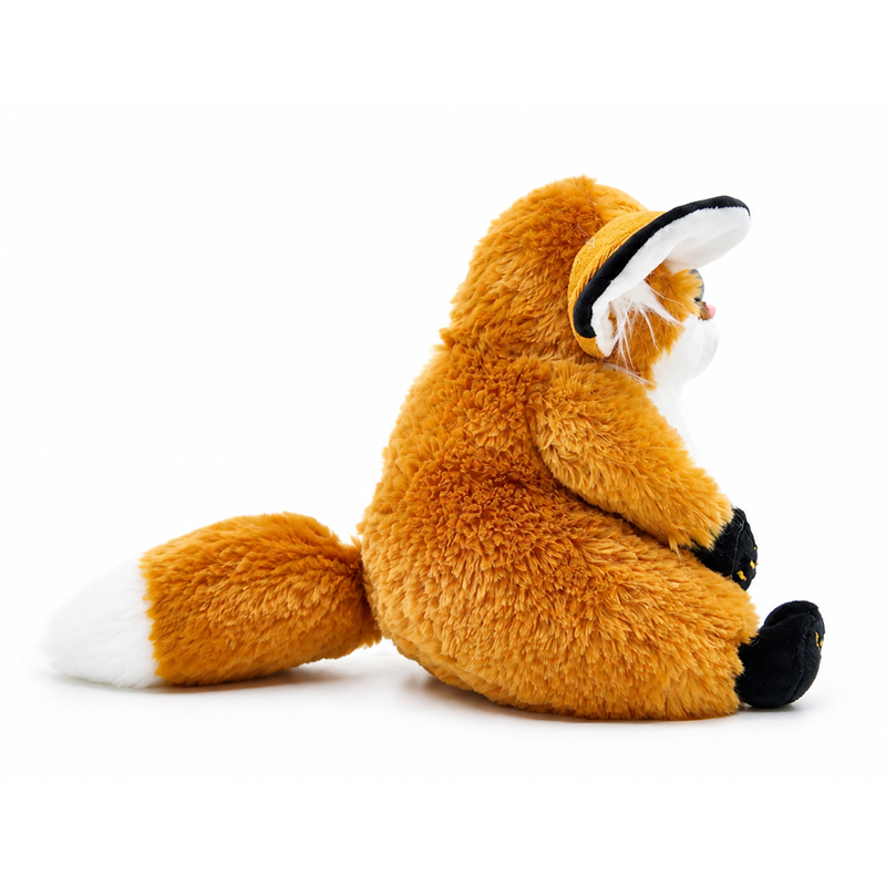 Lovely Orange Lemur Plush Toy with Long Tail Children Gift Cute Doll Stuffed Animal Toys