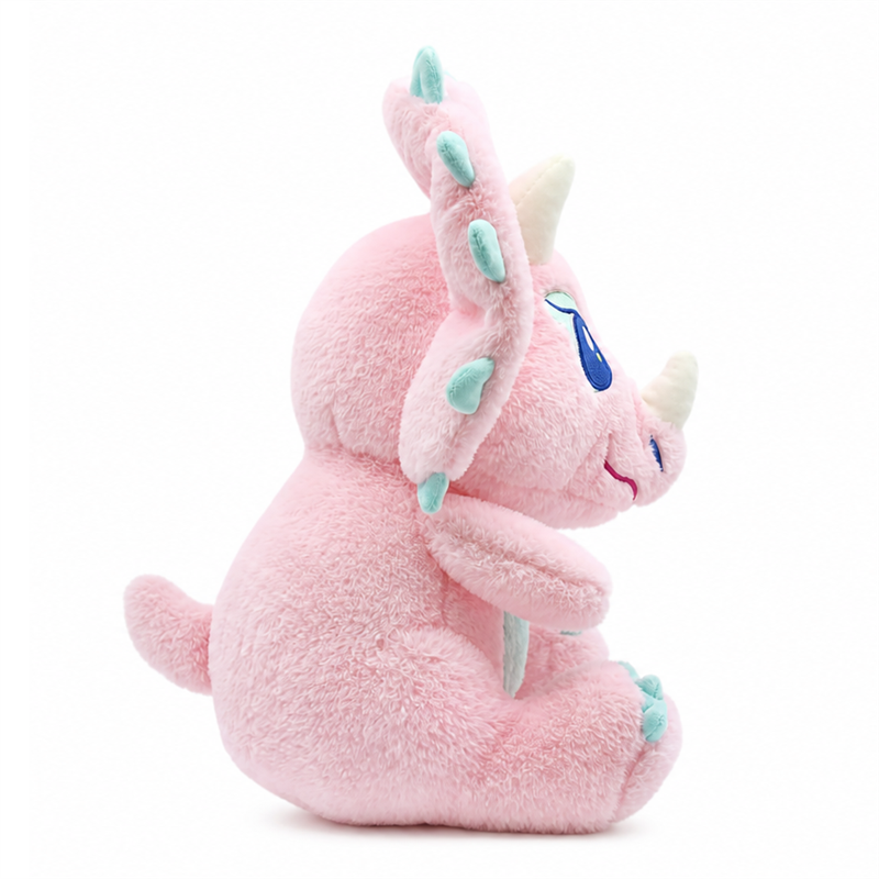 Pink Triceratops Dinosaur Plush Toy Children Girls Gift Cute Doll Sleeping Pillow Hugs Stuffed Animal Toys