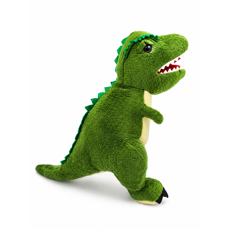 Green T Rex Dinosaur Plush Toy with Open Mouth Children Gift Cute Stuffed Animal Doll