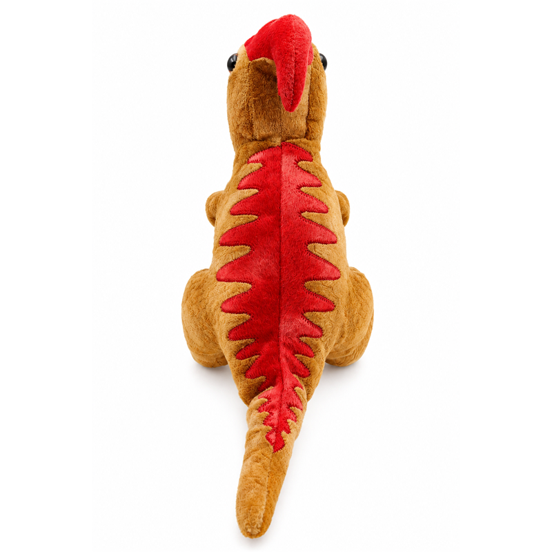 Orange T Rex Dinosaur Plush Toy with Red Back Spikes Children Gift Cute Stuffed Animal Doll