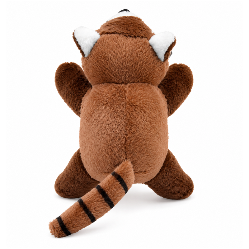 Brown Flying Squirrel Plush Ring Toy with Long Tail Children Gift Cute Stuffed Animal Doll