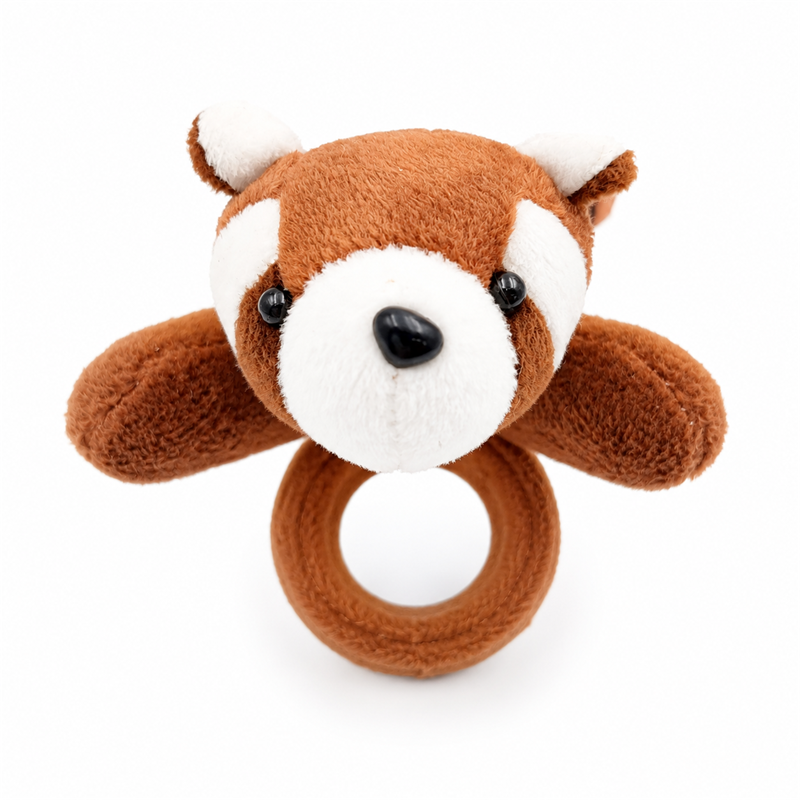 Brown Flying Squirrel Plush Ring Toy with Long Tail Children Gift Cute Stuffed Animal Doll