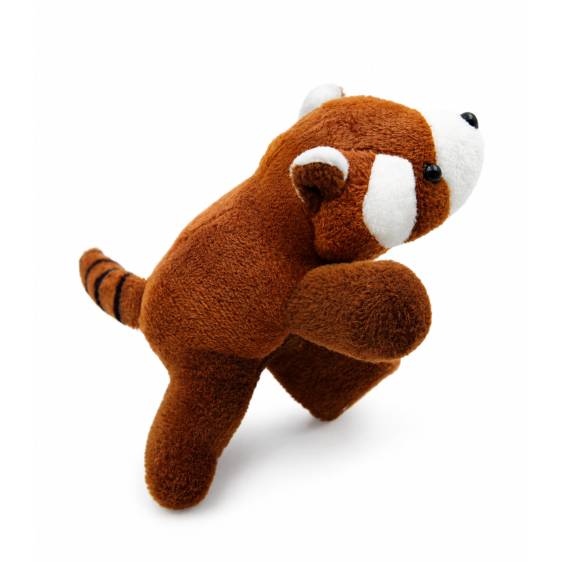 Brown Flying Squirrel Plush Ring Toy with Long Tail Children Gift Cute Stuffed Animal Doll