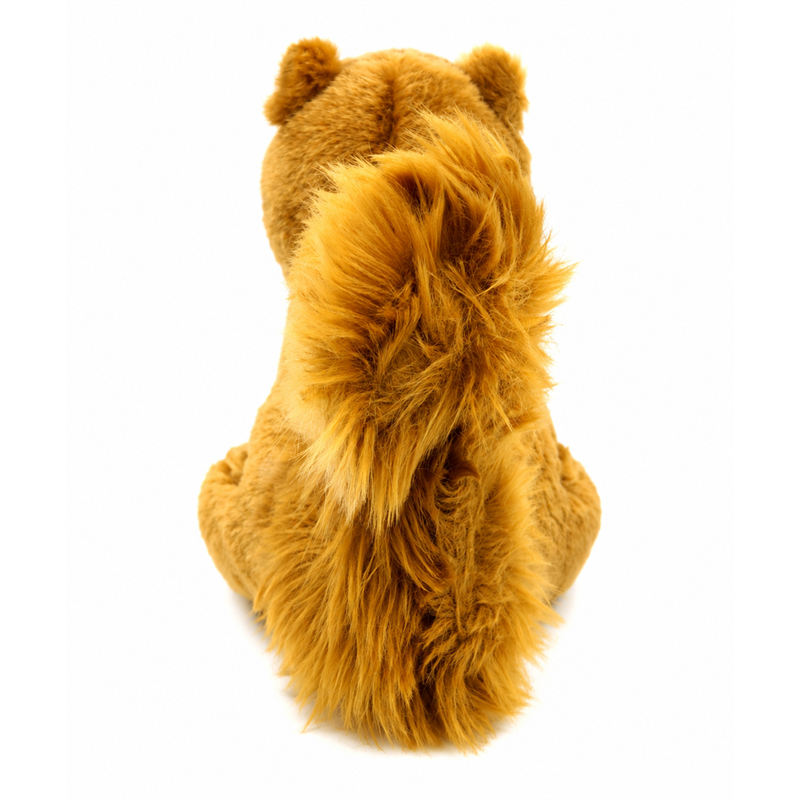 Brown Squirrel Plush Toy with Fluffy Tail Children Gift Cute Stuffed Animal Doll