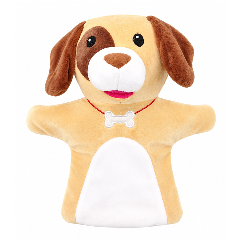 Dog Plush Hand Puppet Children Gift Cute Stuffed Animal Role Play Toy