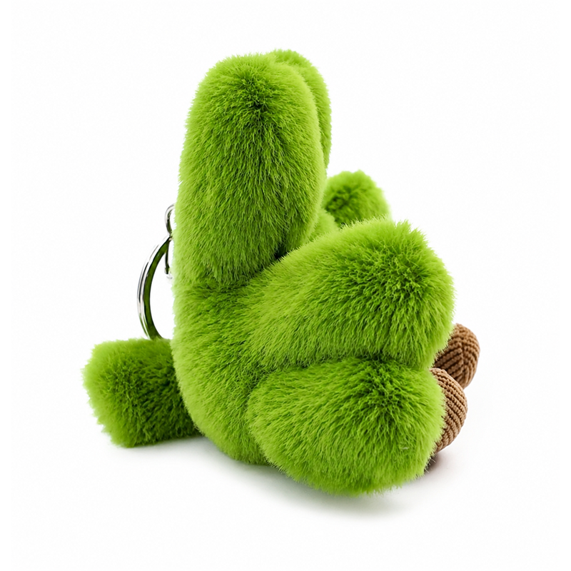 Four Leaf Clover and Star Plush Keychain Set Lucky Charm Cute Soft Stuffed Toy