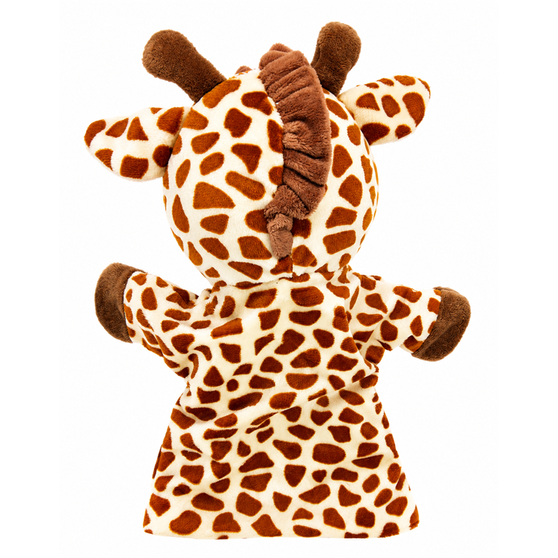 Giraffe Plush Hand Puppet Children Gift Cute Stuffed Animal Role Play Toy