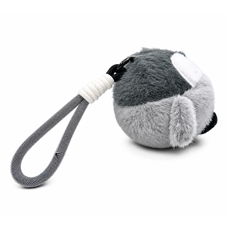 Gray Penguin Plush Keychain with Wrist Strap Children Gift Cute Stuffed Animal Charm