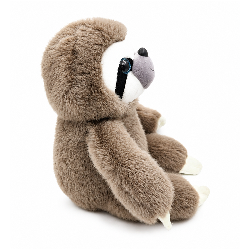 Gray Sloth Plush Toy with White Face and Long Arms Baby Gift Cute Stuffed Animal Doll