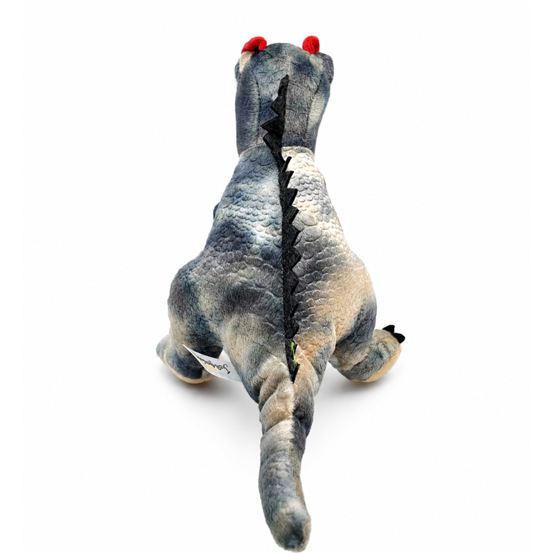 Gray T Rex Dinosaur Plush Toy with Red Crest Children Gift Cute Stuffed Animal Doll