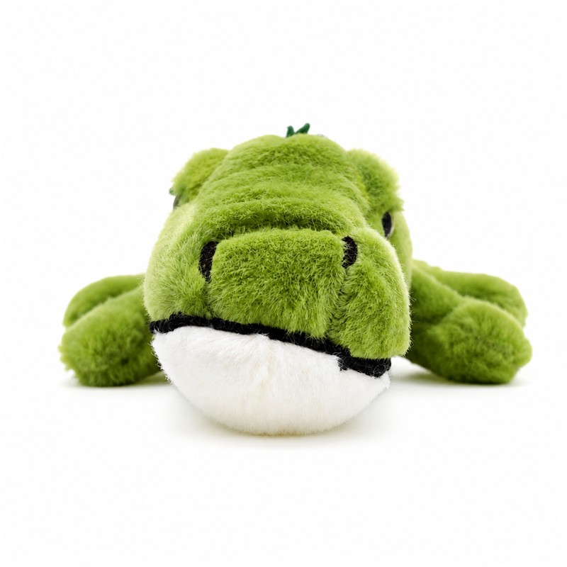 Green Crocodile Plush Pillow Toy with Back Spikes Children Gift Cute Stuffed Animal Doll