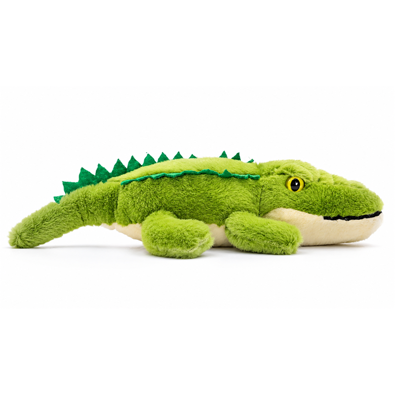 Green Crocodile Plush Pillow Toy with Back Spikes Children Gift Cute Stuffed Animal Doll