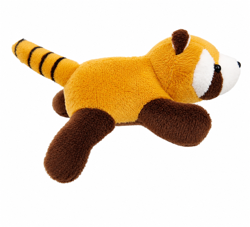 Orange Flying Squirrel Plush Ring Toy with Long Tail Children Gift Cute Stuffed Animal Doll