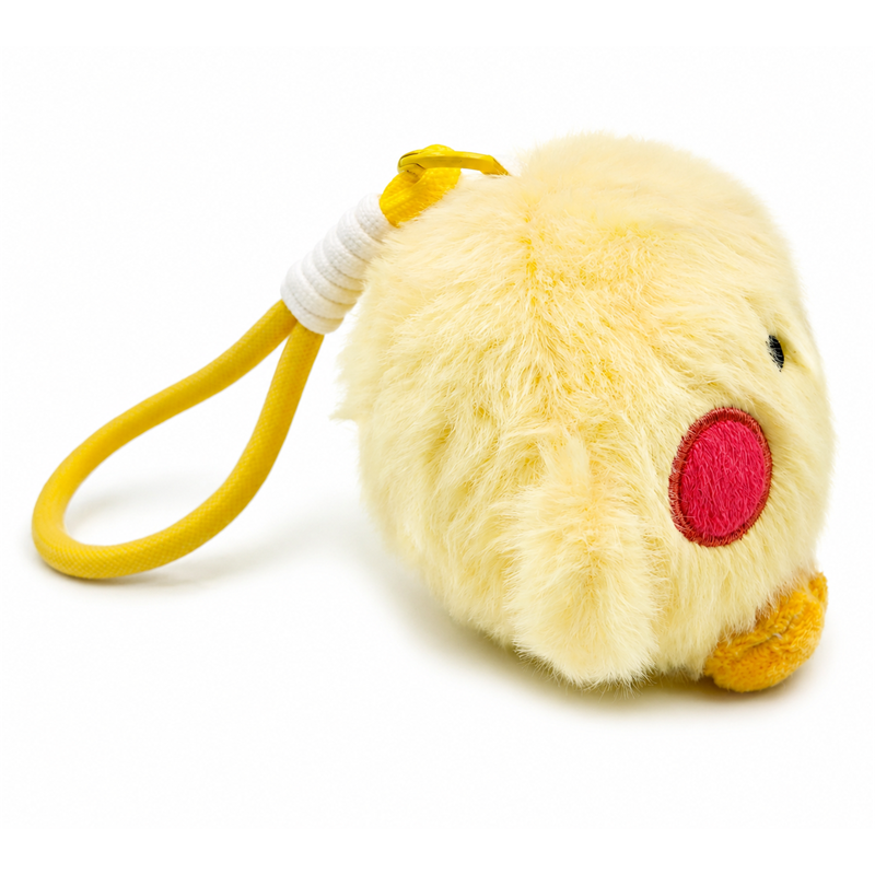 Yellow Chick Plush Keychain with Wrist Strap Baby Gift Cute Stuffed Animal Charm